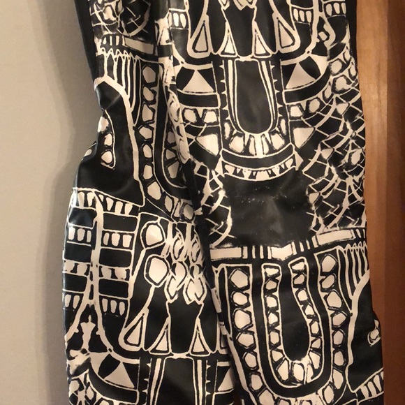 Over the knee black and white embellished faux leather boots - Picture 2 of 7